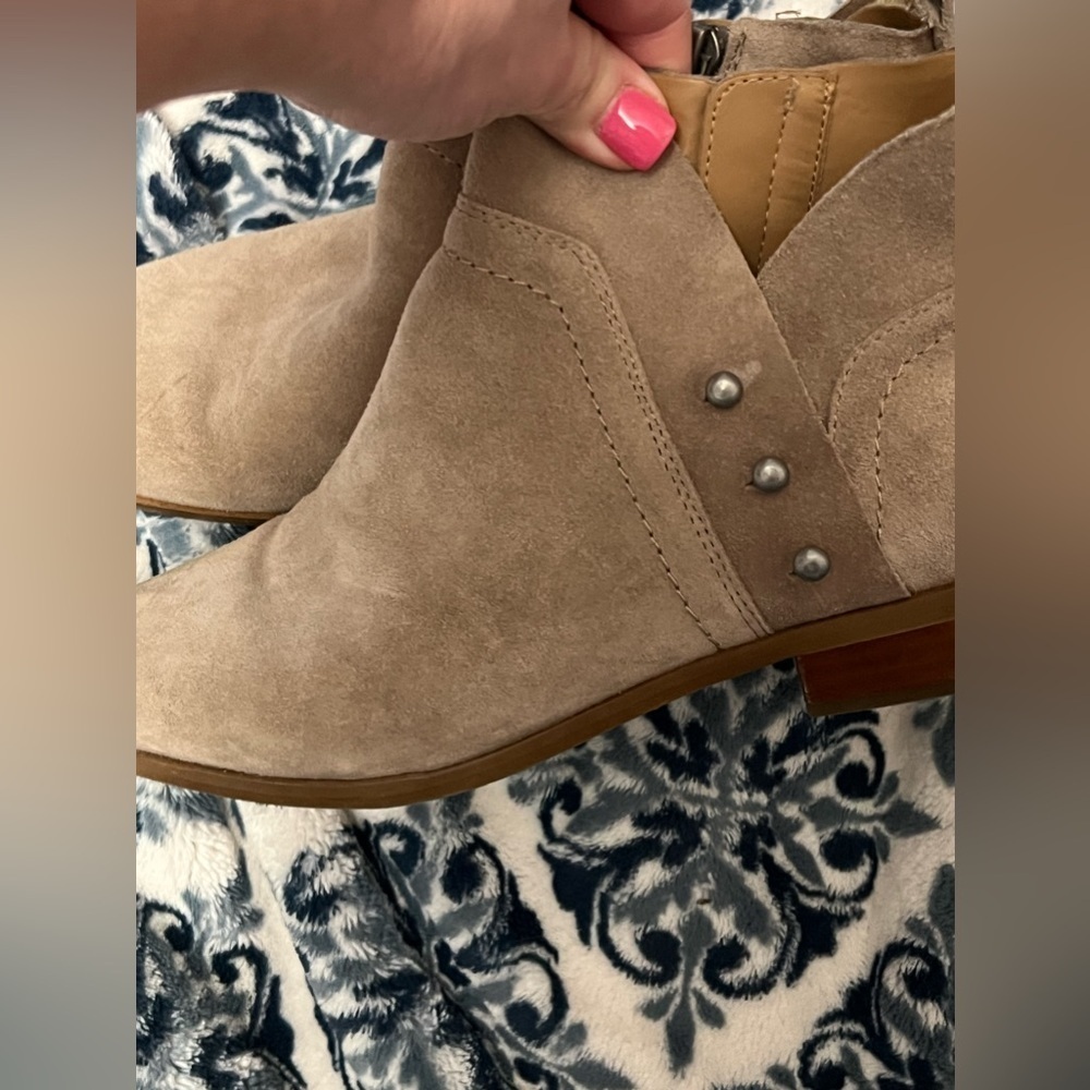 Franco Sarto Leather Ankle Boots Women’s Sz 8.5